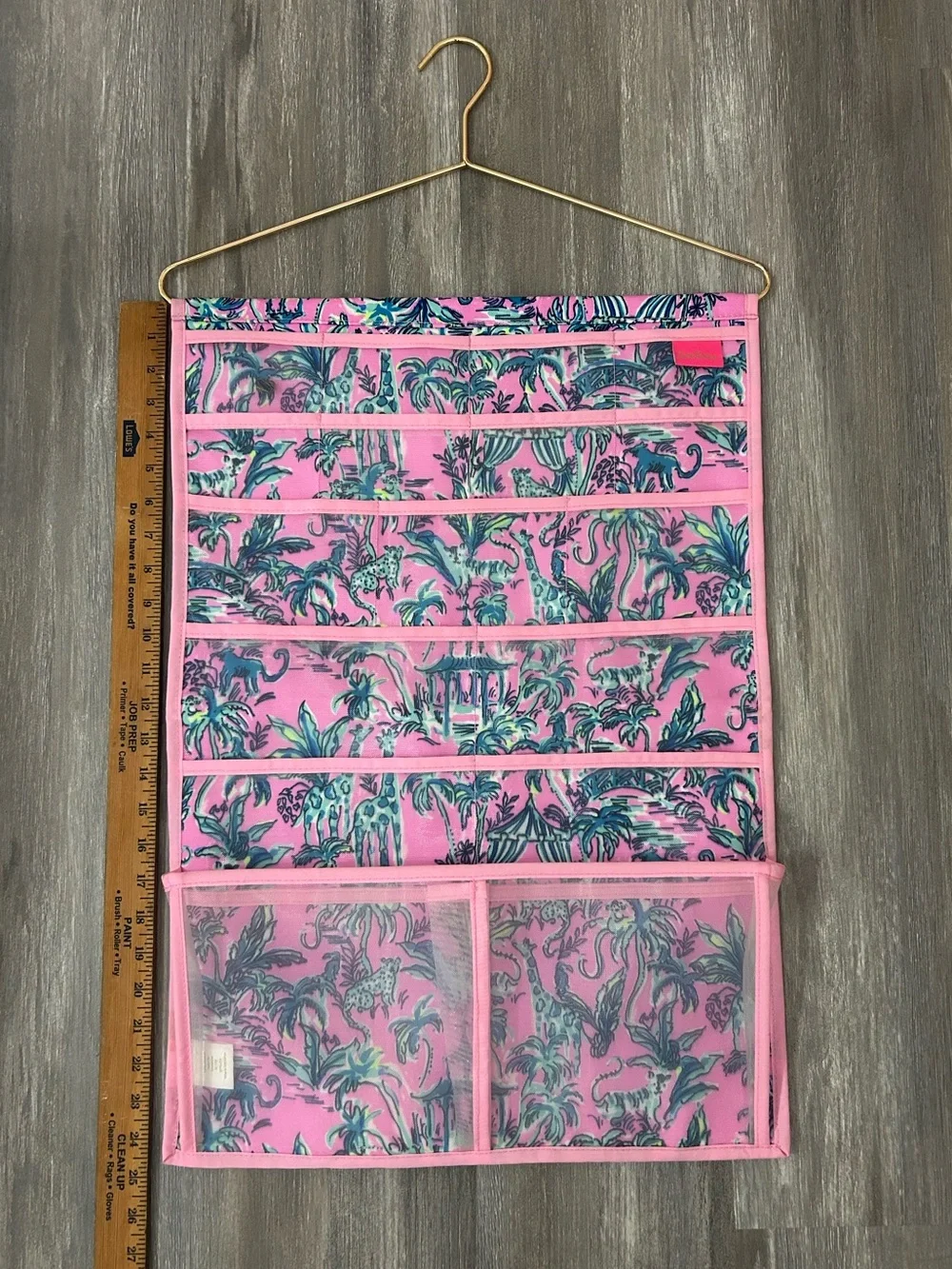 Lilly Pulitzer hanging “Out of office” organizer for jewelry or cosmetics